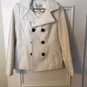 American Rag White Peacoat with Notched Lapels